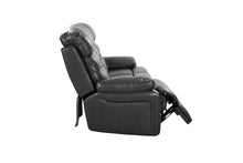 Load image into Gallery viewer, Usb Sofa Faux Leather With Black Legs - Gray
