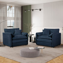 Load image into Gallery viewer, Modern Oversized Accent Chair, Comfy Single Sofa With Large Seat (Set of 2)
