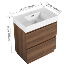Load image into Gallery viewer, Modern Freestanding Bathroom Vanities With Single Sink Combo
