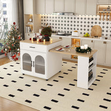 Load image into Gallery viewer, Expandable Kitchen Island With Power Outlet

