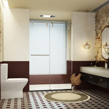 Load image into Gallery viewer, Frameless Single Sliding Shower Doors With Towel Rail &amp; Handle

