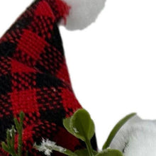 Load image into Gallery viewer, Straw Fox Christmas Figurine - Brown / White / Red
