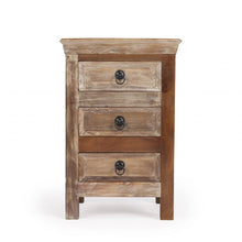 Load image into Gallery viewer, Modern Rustic Three Drawer Accent Chest - Light Brown
