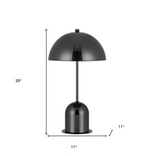 Load image into Gallery viewer, Desk Table Lamp With Half Dome Shade - Gunmetal Dark Gray
