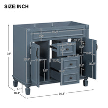Load image into Gallery viewer, Bathroom Vanity Cabinet With 2 Soft Closing Doors And 2 Drawers
