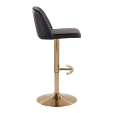 Load image into Gallery viewer, Toriano - Contemporary Adjustable Barstool With Swivel With Rounded T Footrest (Set of 2)
