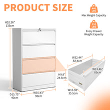 Load image into Gallery viewer, Premium Drawer Metal Lateral File Cabinet With Lock
