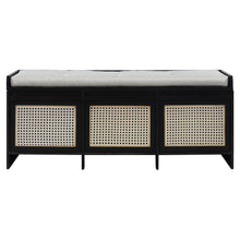 Load image into Gallery viewer, Entryway Shoe Bench With Drawers &amp; Button Tufted Cushion
