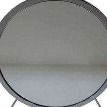 Load image into Gallery viewer, 19" Round Metal Framed Freestanding Mirror - Gray
