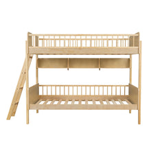 Load image into Gallery viewer, Bunk Bed With 3 Storage Shelves, Adjustable Ladder Left Or Right
