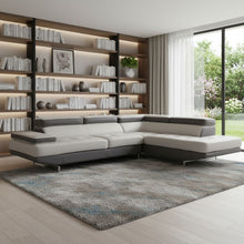 Load image into Gallery viewer, Leather L Shaped 2 Piece Corner Sectional - Gray
