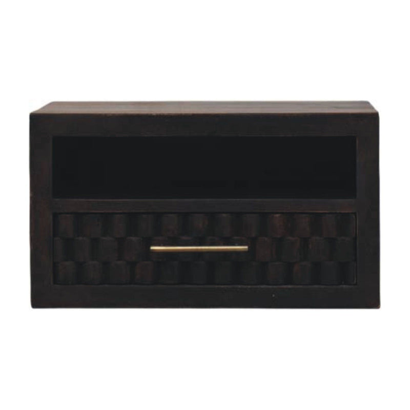 18" One Drawer Floating Nightstand - Brown