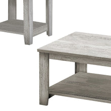 Load image into Gallery viewer, Rectangular Coffee Table With Three Shelves (Set of 3) - Gray

