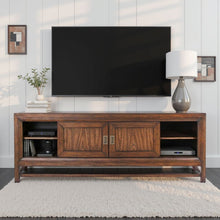 Load image into Gallery viewer, TV Stand Console, For TVs Up To 85", 2 Tone - Brown
