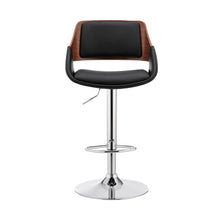 Load image into Gallery viewer, 43" Swivel Low Back Adjustable Height Bar Chair - Black
