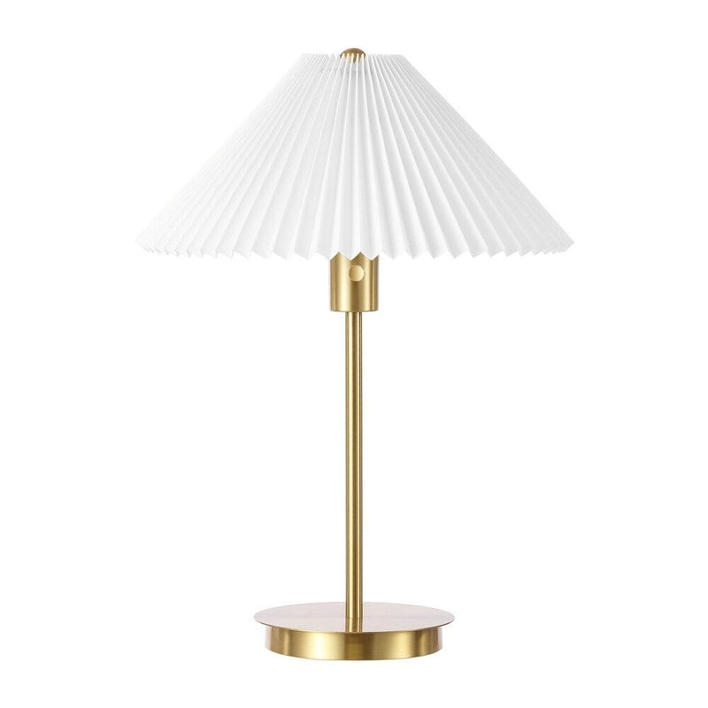 Table Lamp With Empire Shade - Brass