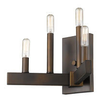 Load image into Gallery viewer, Four Light Metal Vintage Wall Sconce - Bronze
