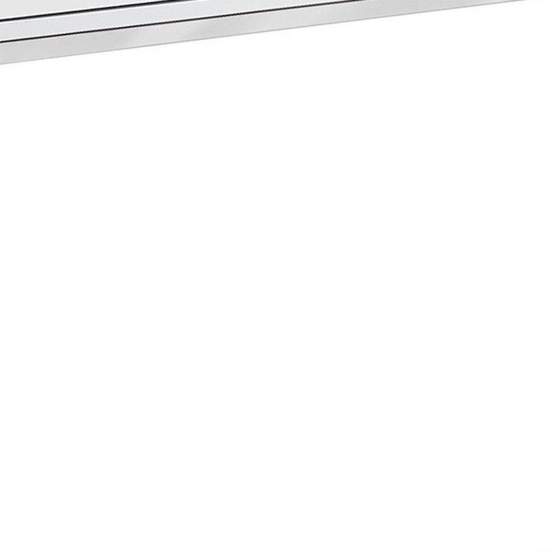 Console Table And Drawers - White And Silver