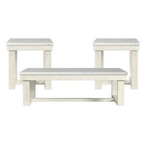 Catilin - 3 Piece Occasional Table Set - White