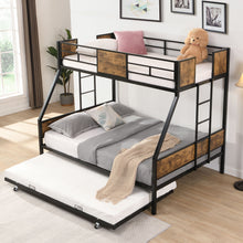 Load image into Gallery viewer, Modern Metal Bunk Bed With Dual Side Ladder And Metal Desig
