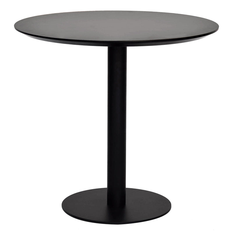 Rounded Steel Bar Table - Black