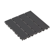 Load image into Gallery viewer, Interlocking Plastic Deck Tiles, Waterproof Outdoor / Indoor Patio Flooring
