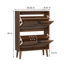 Load image into Gallery viewer, Medieval - Independent Shoe Cabinet With 2 Flip Drawers
