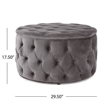 Load image into Gallery viewer, Modern Glam Ottoman Velvet
