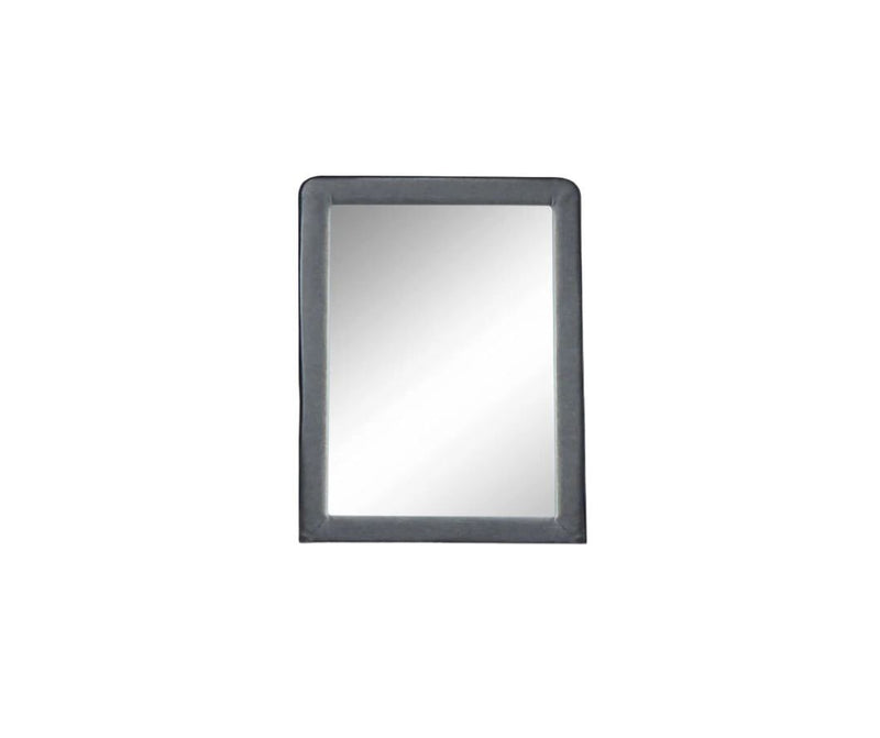 36" Framed Mirror - Light Gray