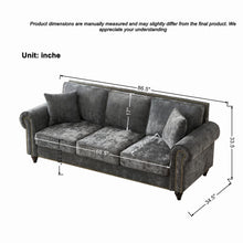 Load image into Gallery viewer, Modern 3 And 2 Seater Sofa With Rolled Arms, Tufted Upholstered Couch
