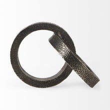 Load image into Gallery viewer, Two Ring Hammered Sculpture - Gray

