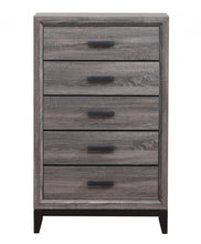Load image into Gallery viewer, Wooden 5 Drawer Chest - Gray

