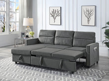 Load image into Gallery viewer, Ivy - Reversible Sleeper Sectional Sofa With Storage Chaise And Side Pocket
