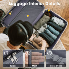 Load image into Gallery viewer, 3 Piece Luggage Set Hardside Spinner Suitcase With Tsa Lock 20" 24" 28"
