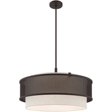 Load image into Gallery viewer, 22" Four Light Dimmable Chandelier With Shades - Bronze
