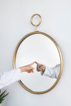 Load image into Gallery viewer, Circle Wall Mirror With Iron Frame, Accent Mirror For Living Room
