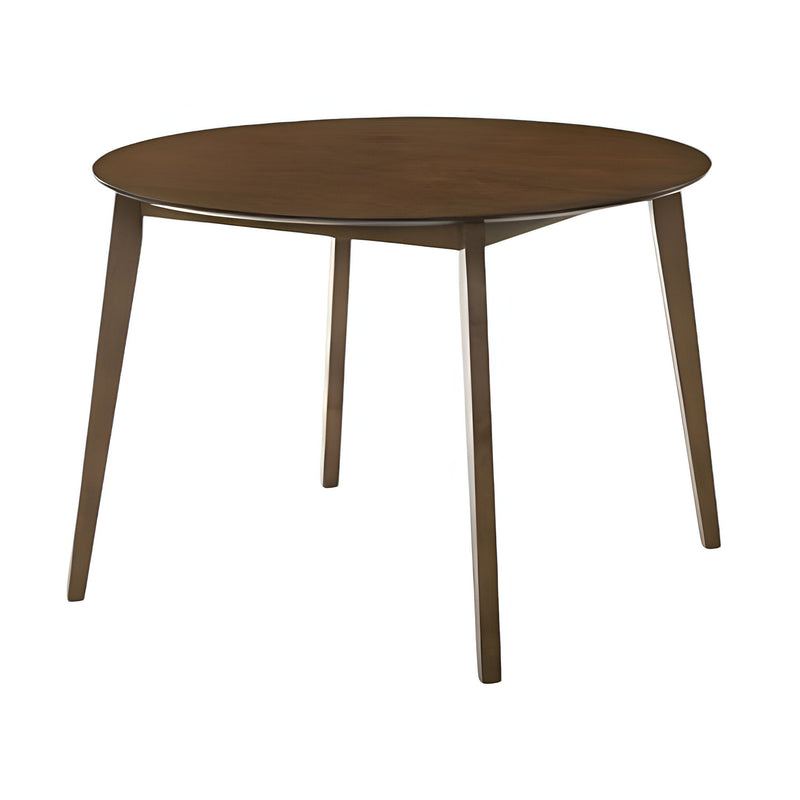 42" Wood Round Top Dining Table - Brown