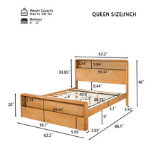 Load image into Gallery viewer, Bed Frame With Dual Open Storage Headboard And Footboard
