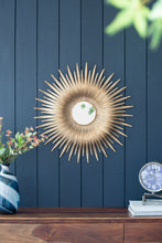 Load image into Gallery viewer, Retro DesignSunburst Metal Wall Mirror Decorative Mirror For A Bedroom Dressing Room, Hallway Or Living Space - Gold
