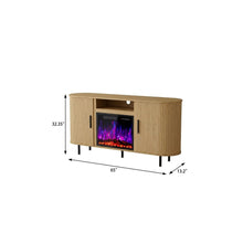 Load image into Gallery viewer, Fireplace TV Stand With Fireplace (734216) - Beige

