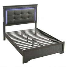 Load image into Gallery viewer, Bed With Square Button Tufting And LED Lights
