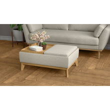Load image into Gallery viewer, Reversible Tray Ottoman - Tan
