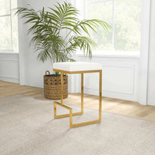 Load image into Gallery viewer, Joel - Mid Century Modern Luxury Upholstered Stool
