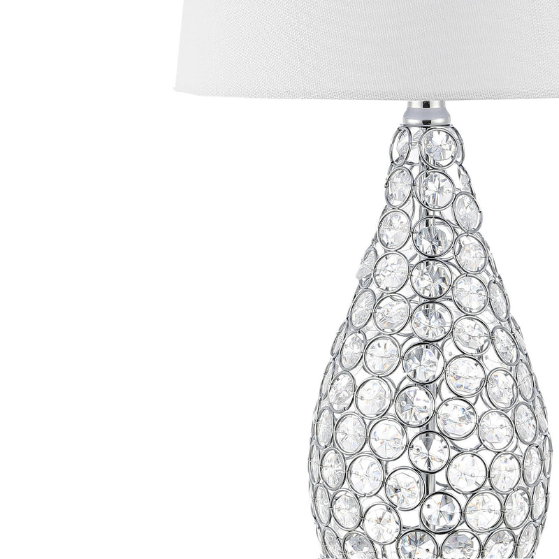 Gourd Table Lamps With Empire Shades (Set of 2) - Clear