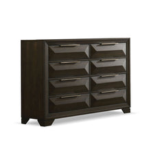 Load image into Gallery viewer, 8 Drawer Dresser With Beveled Bracket - Espresso
