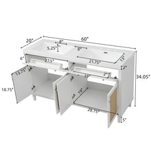 Load image into Gallery viewer, Bathroom Vanity With Double Sink, Large Storage Space
