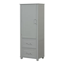 Load image into Gallery viewer, Tall Freestanding Bathroom Storage Cabinet With 2 Drawers And Adjustable Shelf

