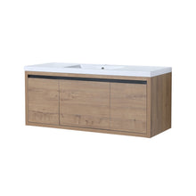 Load image into Gallery viewer, Floating Bathroom Vanity With Resin Sink And Soft Close Doors
