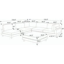 Load image into Gallery viewer, Modern Modular Sectional With Adjustable Back Support
