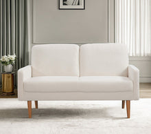 Load image into Gallery viewer, Loveseat Sofa, European Style With Sleek Design, Modern &amp; Vintage Flair, Upholstered 2 Seater Couch
